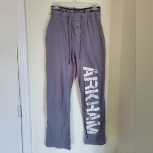 Gray Harley Quinn Arkham Lounge Pants Layered With Long Johns